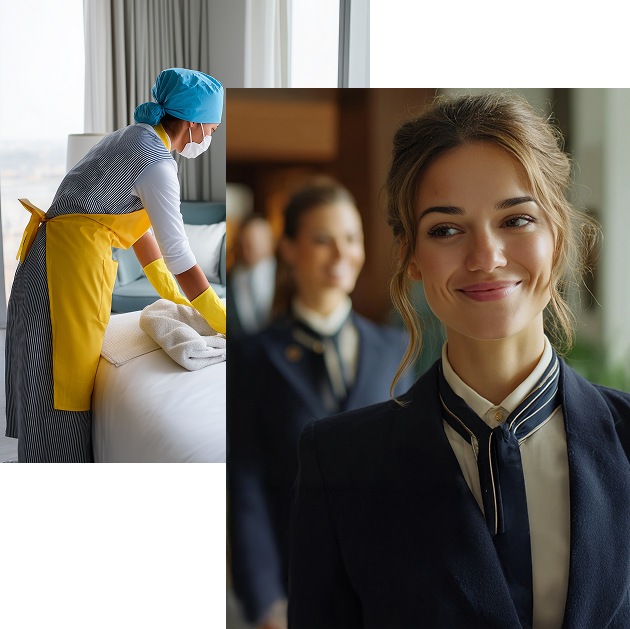 Monty housekeeping and guest-relations team